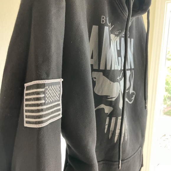 Men's Axe & Sledge Supplements Hoodie (NWOT) Black on Black, Size M - Picture 3 of 4